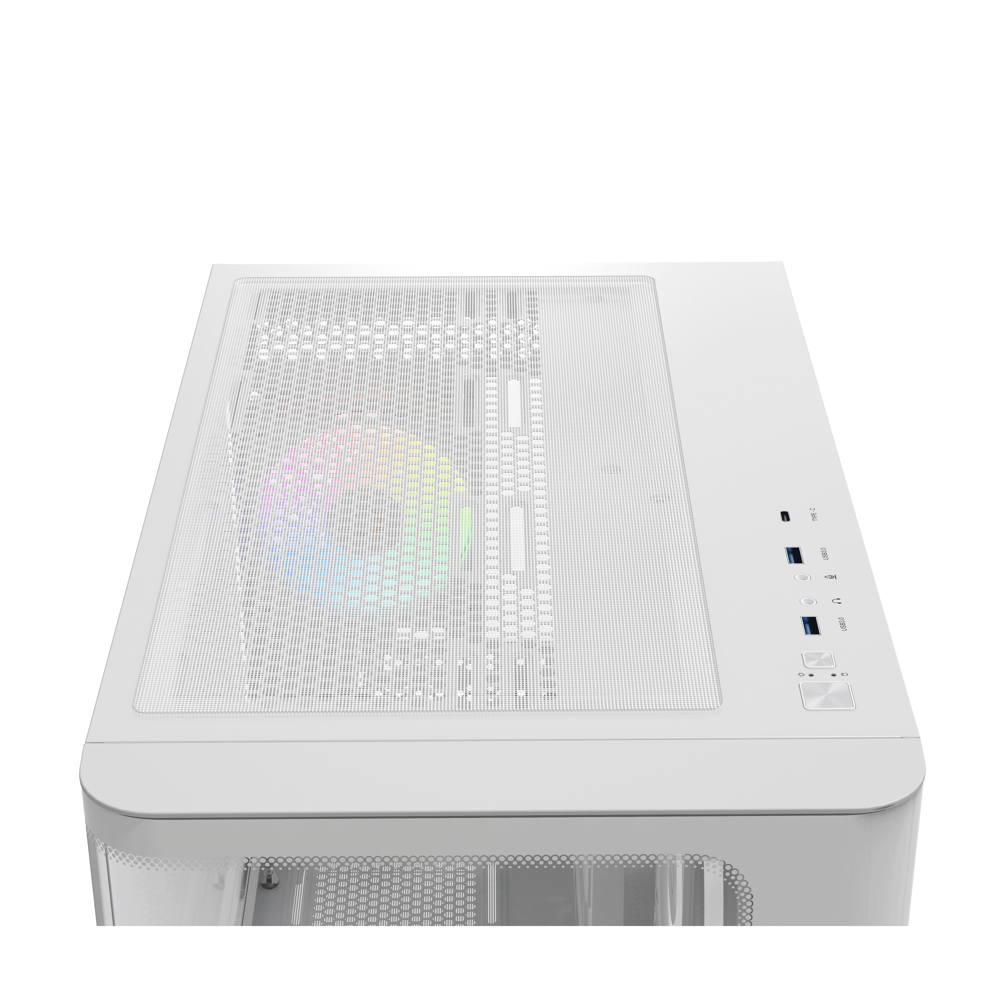 Ocypus Iota C70 Curve ARGB Digital Mid-Tower PC Case (Black, White)