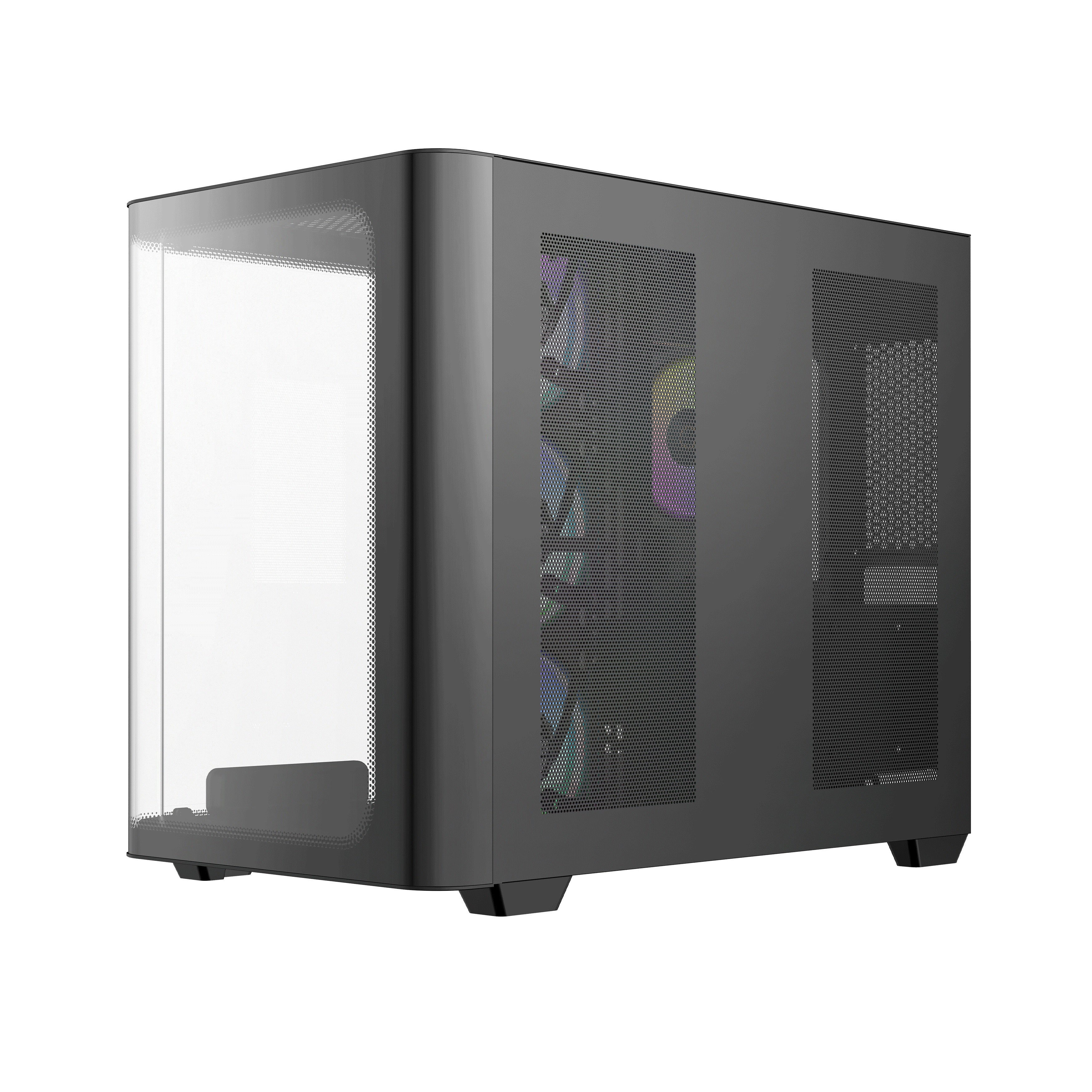 Ocypus Iota C70 Curve ARGB Digital Mid-Tower PC Case (Black, White)