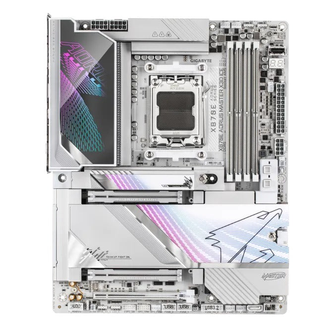 Gigabyte X870E Aorus Master X3D Ice DDR5 AMD Gaming Motherboard