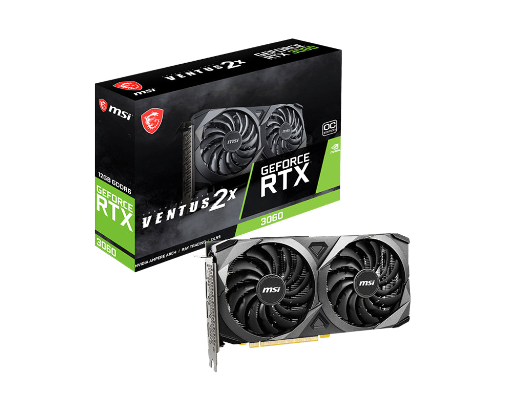 MSI GeForce RTX 3060 Ventus 2X 12GB OC GDDR6 Graphics Card | DataBlitz
