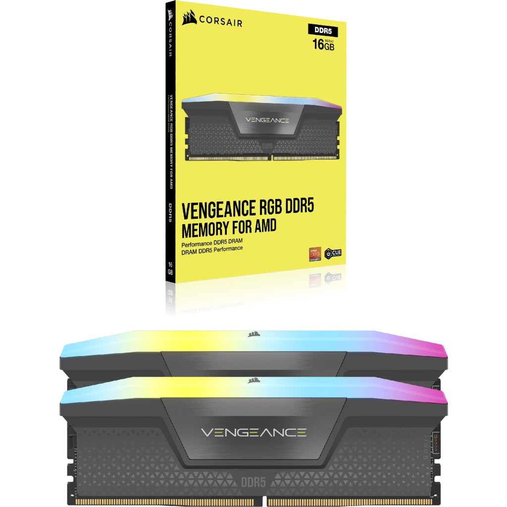 Corsair Vengeance RGB 64GB (2x32GB) DDR5 DRAM 6000MHz AMD Expo & Intel XMP Memory Kit | Datablitz