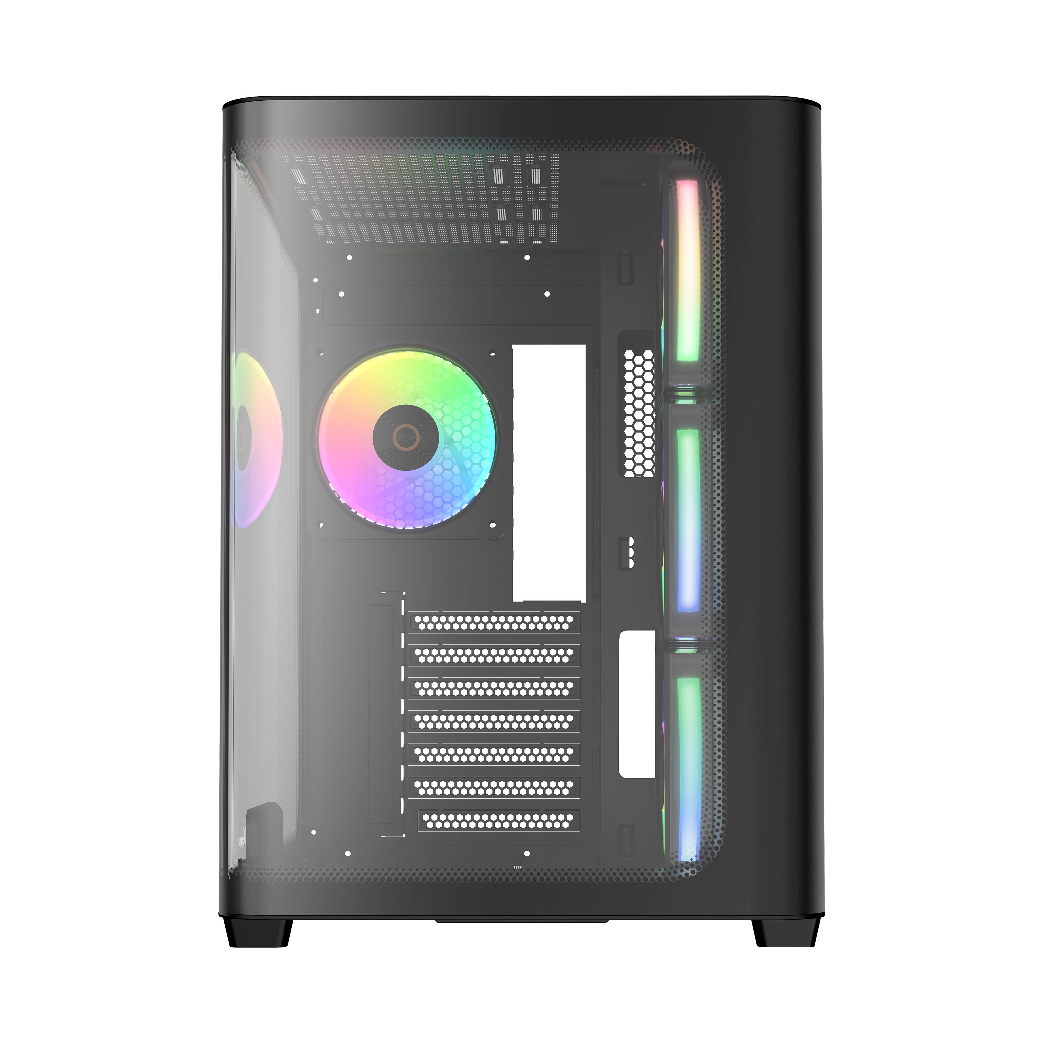 Ocypus Iota C70 Curve ARGB Digital Mid-Tower PC Case (Black, White)