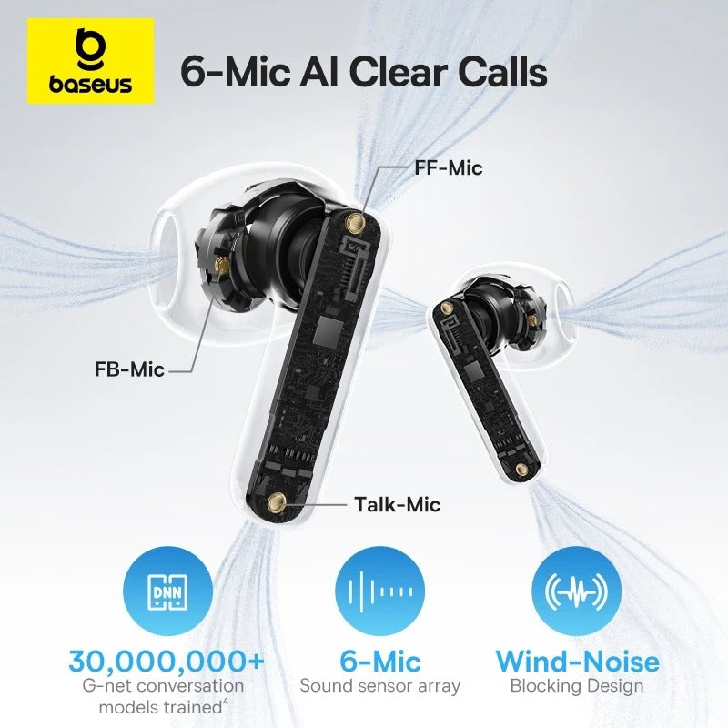 Baseus Bass BS1 NC Semi-in-Ear True Wireless Earbuds