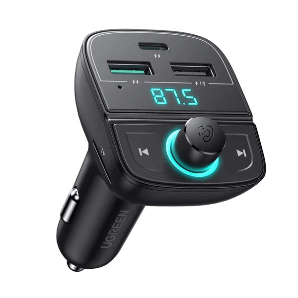 Ugreen Bluetooth FM Transmitter Car Charger for Tablets & Phones