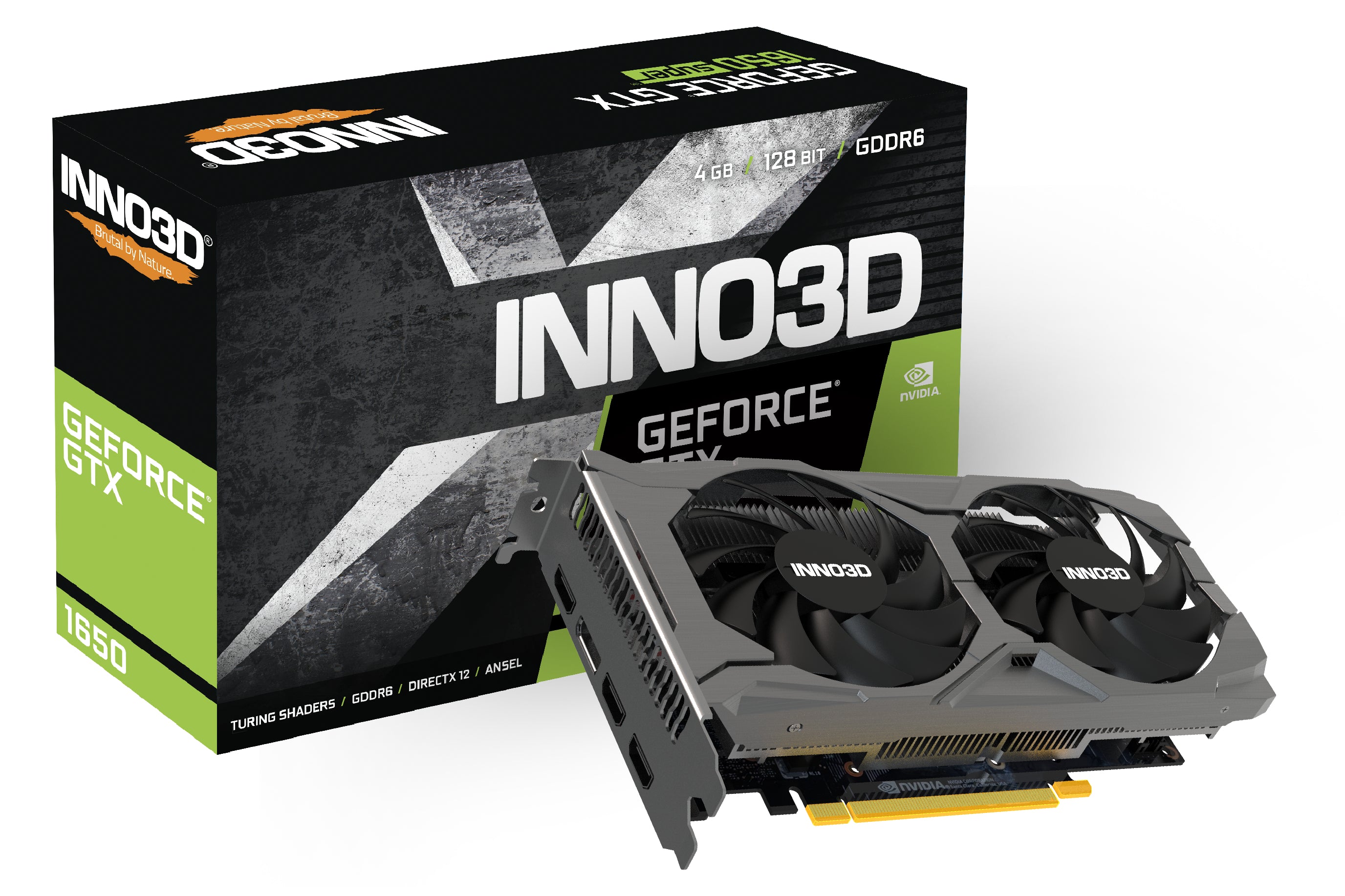 INNO3D GeForce GTX 1650 Twin X2 OC V3 4GB GDDR6 Graphics Card (Black) | DataBlitz