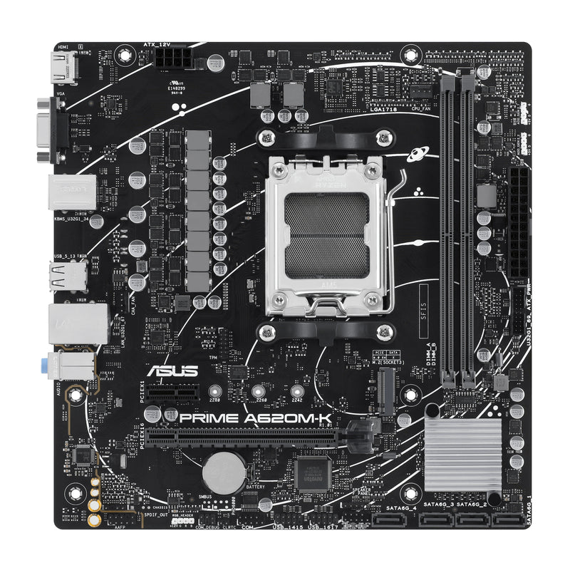 Asus Prime A620M-K DDR5 Motherboard | DataBlitz