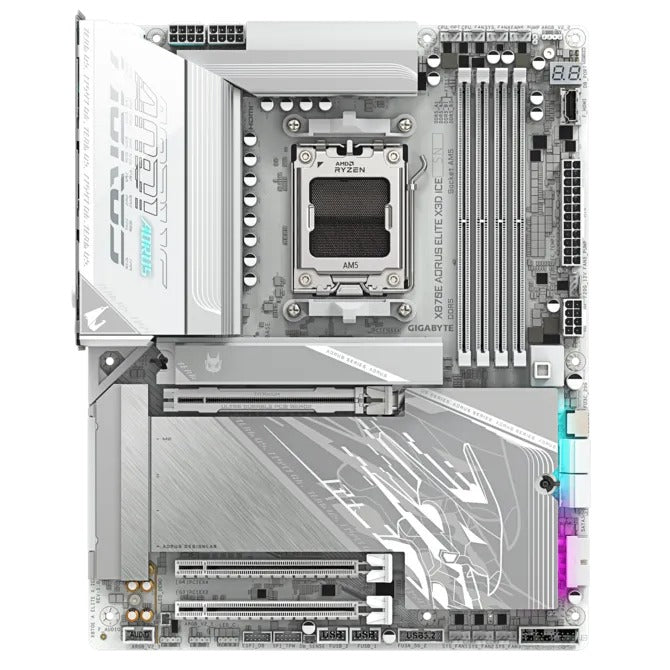 Gigabyte X870E Aorus Elite X3D Ice DDR5 AMD Gaming Motherboard