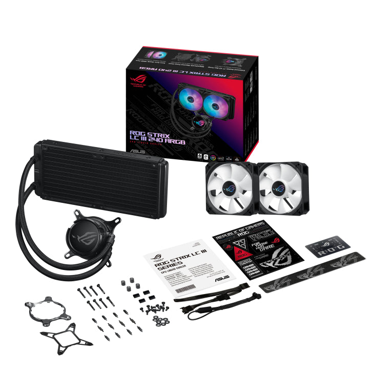 Asus ROG Strix LC III 240 RGB CPU Liquid Cooler (Black) | DataBlitz