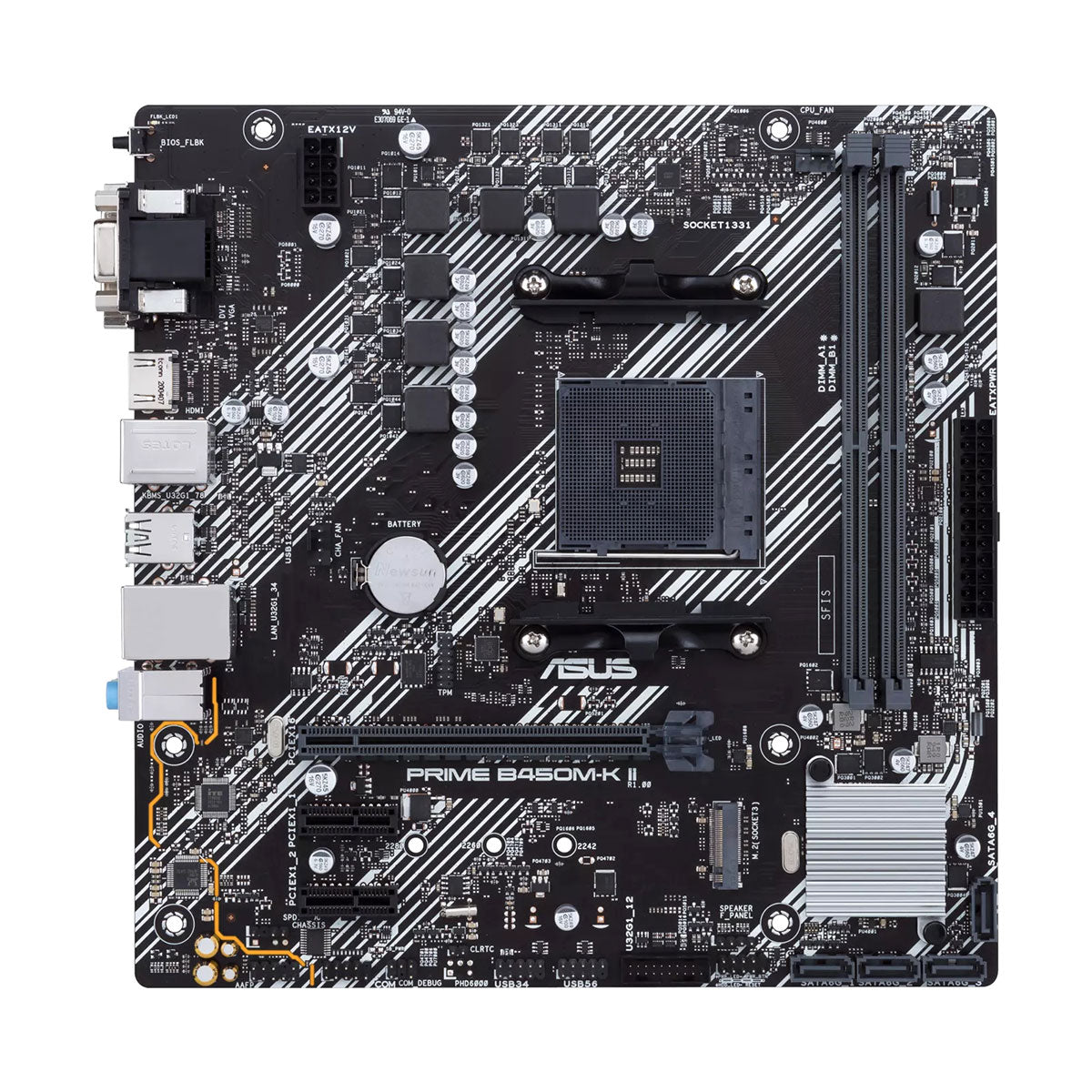 Asus Prime B450M-K II CSM AMD AM4 DDR4 Motherboard | DataBlitz