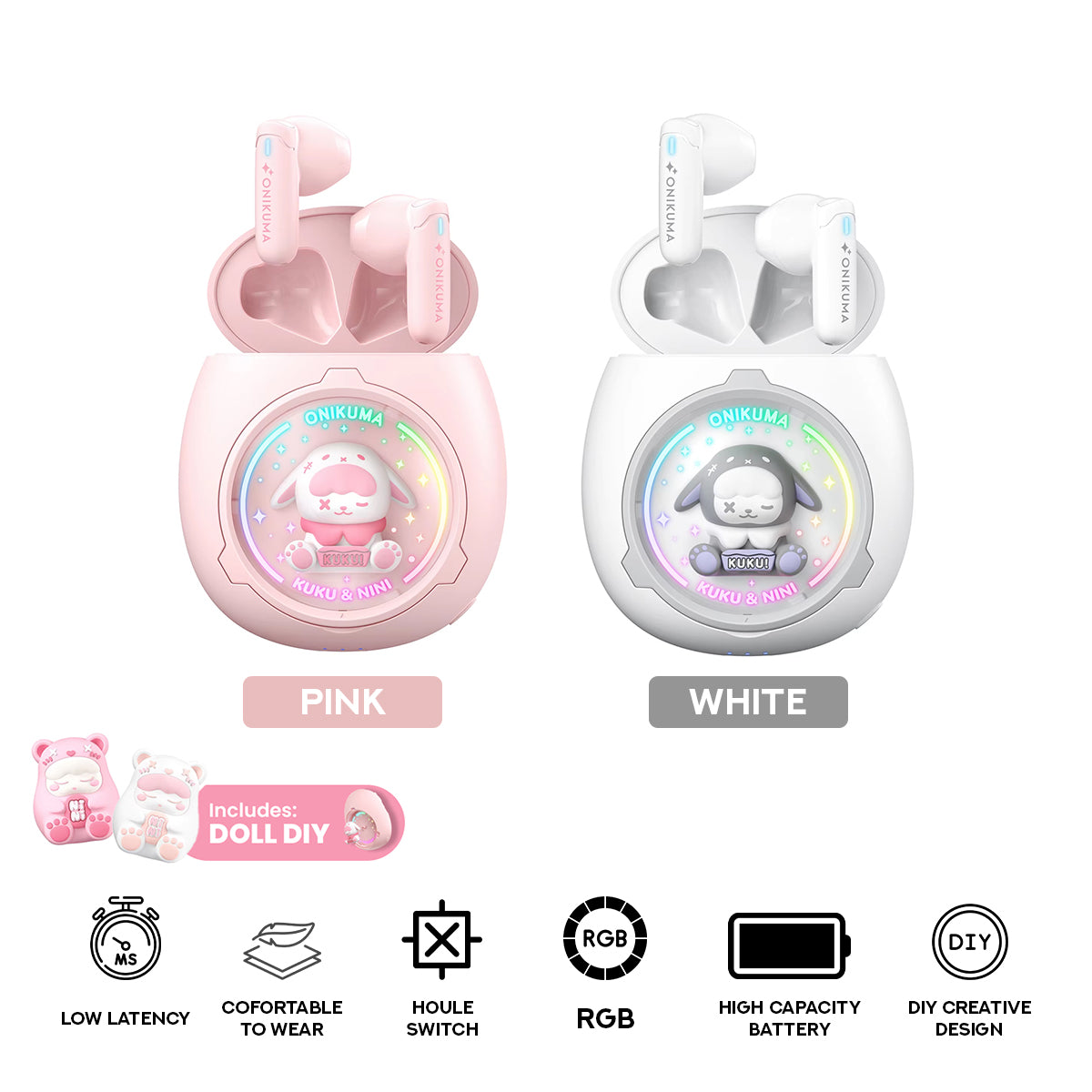 Onikuma T302 Wireless Earphones