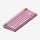 Nuphy Node75 High-Profile Hot-Swappable 82-Key Tri-Mode Wireless Mechanical Keyboard (Light Pink) (Blush Max Switch)