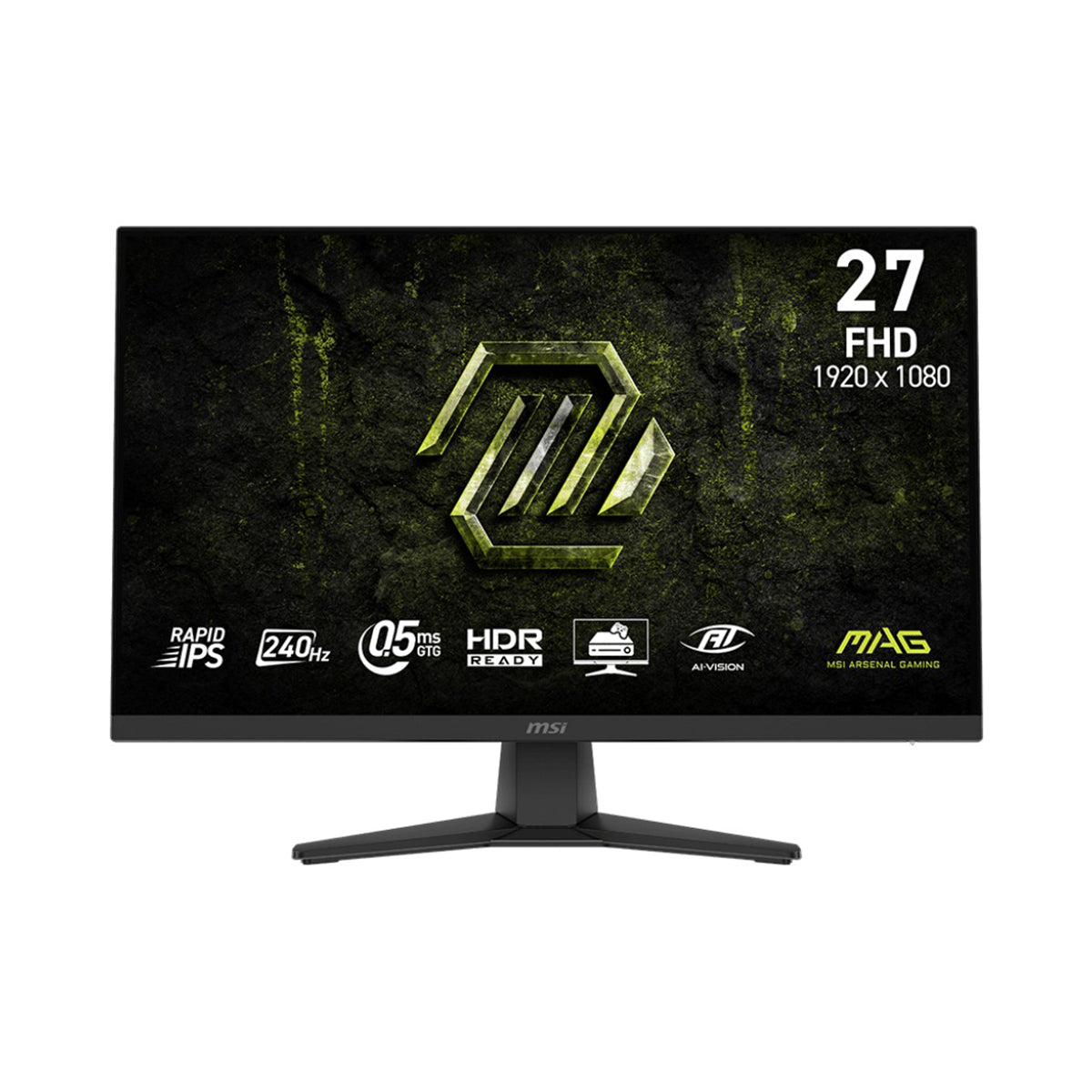 MSI MAG 272F X24 27" FHD (1920x1080) 240Hz 0.5ms GTG Rapid IPS Gaming Monitor with Tilt Adjustment
