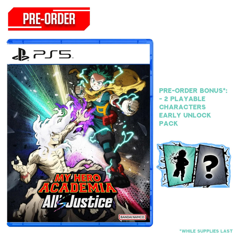 PS5 My Hero Academia Alls Justice Pre-Order Downpayment