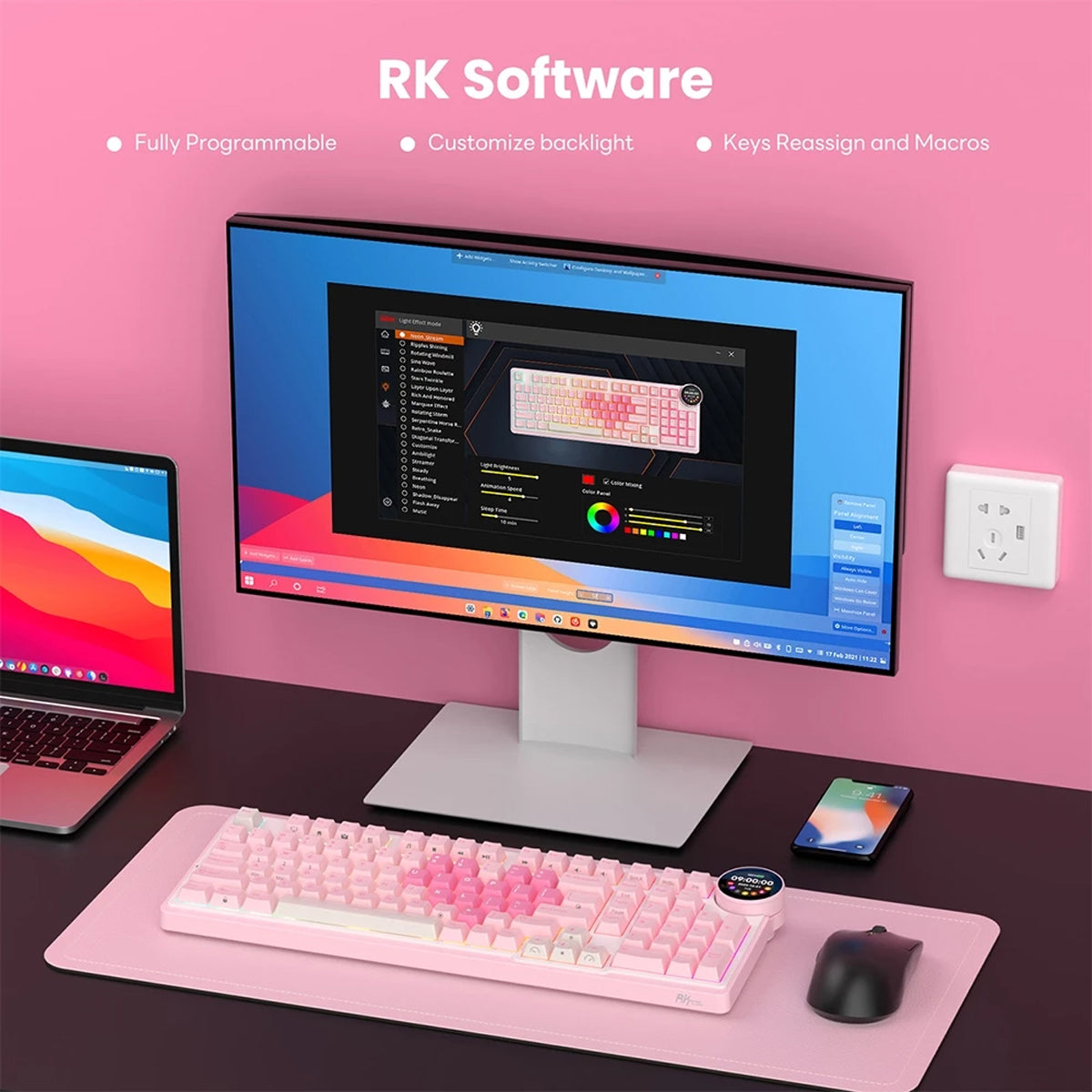 Royal Kludge RK-N99 Tri-Mode RGB Hot Swappable Mechanical Keyboard