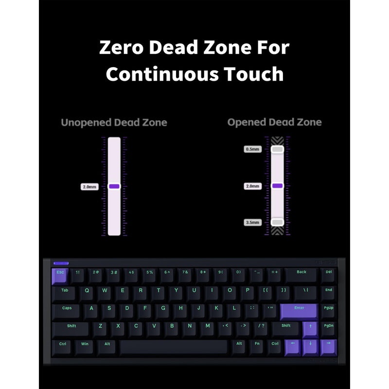 NuPhyX BH65 RGB 68-Key High-Profile Gaming Keyboard 