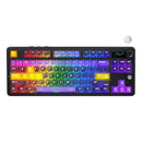 Ajazz MK87 Pro RGB Tri-Mode Mechanical Keyboard (Transparent Yellow-Purple Deep-Purple) (Lichee Switch)