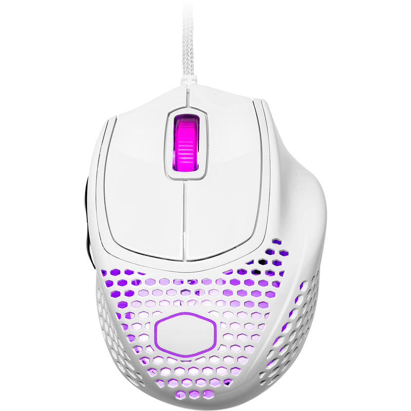 COOLER MASTER MM720 ULTRA LIGHTWEIGHT CLAW GRIP GAMING MOUSE W/ RGB (GLOSSY WHITE) - DataBlitz