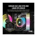 Corsair Icue Link H170I RGN 420mm LCD AIO Liquid CPU Cooler (Black) 