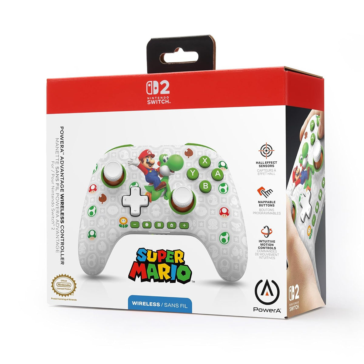 PowerA Advantage Wireless Controller for NSW 2 (Mario & Yoshi)