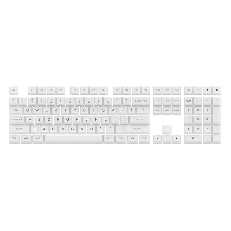 Akko Clear White V2 Transparent Keycaps Set ASA 155 KEYS - DataBlitz