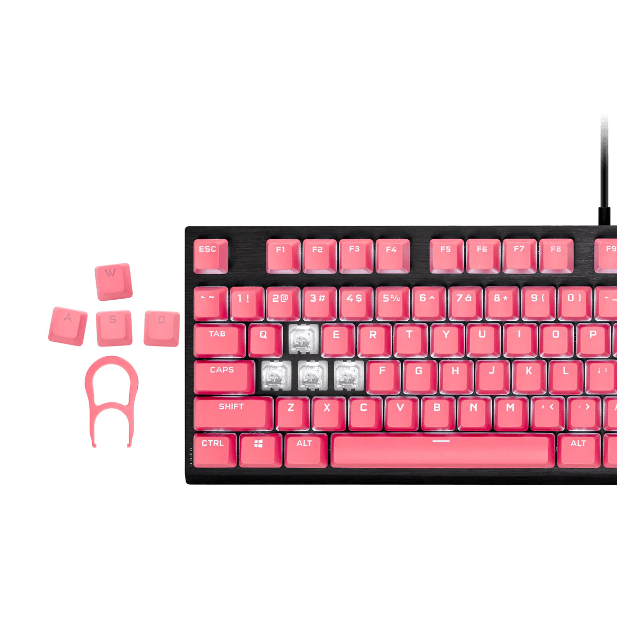 CORSAIR PBT DOUBLE-SHOT PRO KEYCAP MOD KIT (ROGUE PINK) - DataBlitz