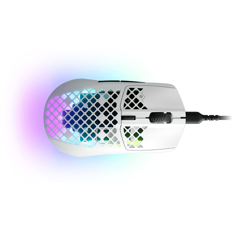 STEELSERIES AEROX 3 ULTRA LIGHTWEIGHT GAMING MOUSE (2022) SNOW (PN62603)