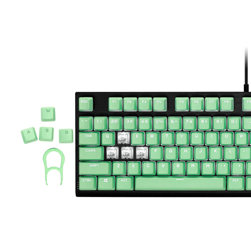 CORSAIR PBT DOUBLE-SHOT PRO KEYCAP MOD KIT (MINT GREEN) - DataBlitz