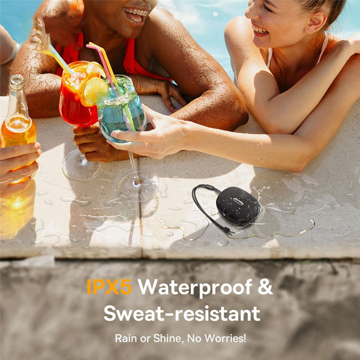 Baseus AeQur 35 Pro Air Portable Wireless Speaker (Cluster Black) (A20077600127-00)