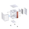 Jonsbo TK-0 ITX Separated Cabinet Computer Case (Black, White)