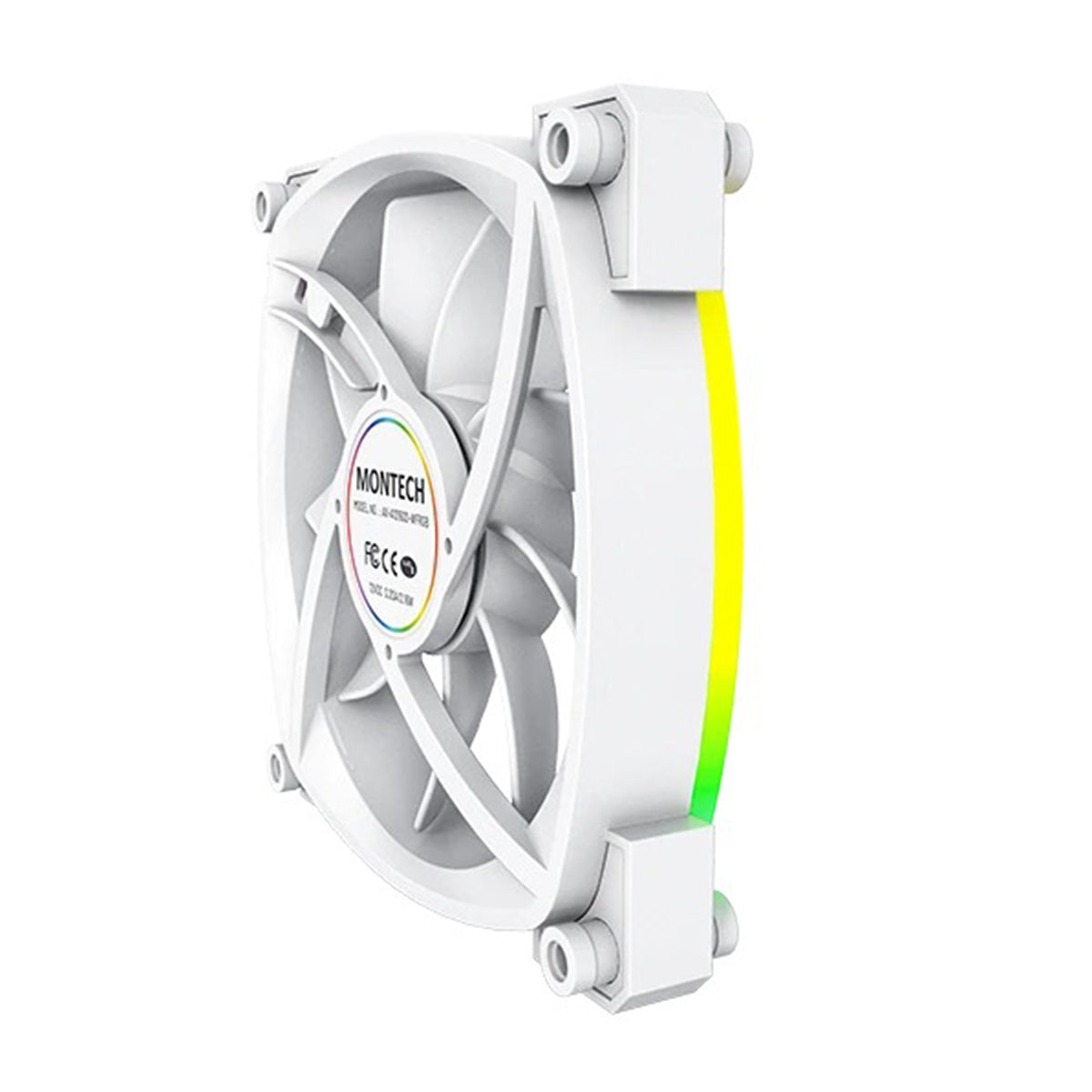 Montech AX120 PWM 120mm ARGB Reverse Single Fan Kit (Black, White)