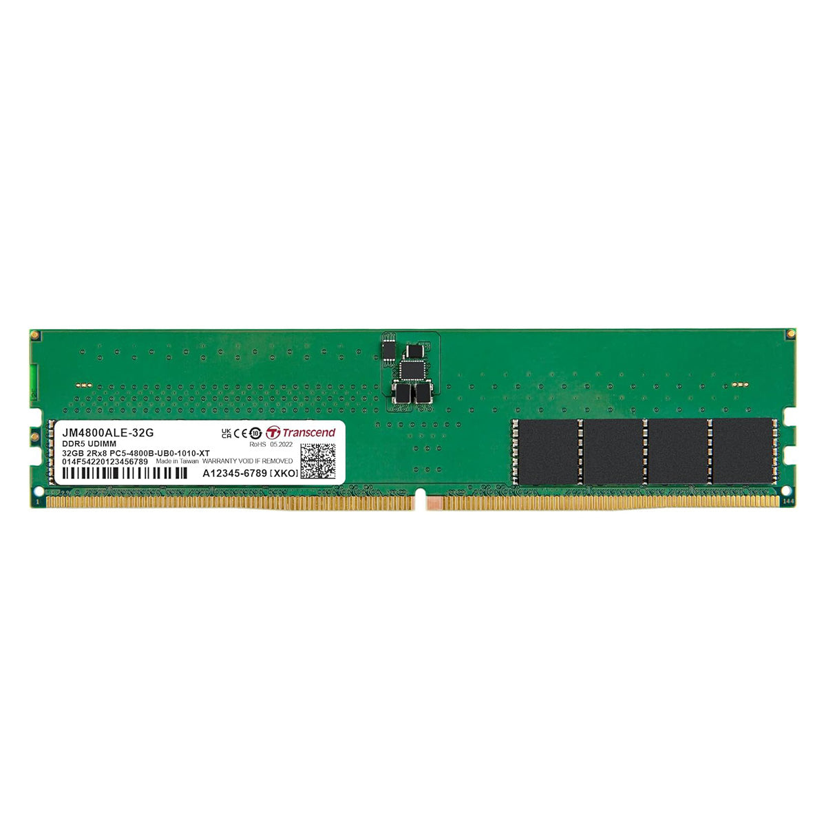 Transcend JETRAM 32GB DDR5 4800MHz U-DIMM 2Rx8 CL40 1.1V (JM4800ALE-32G)