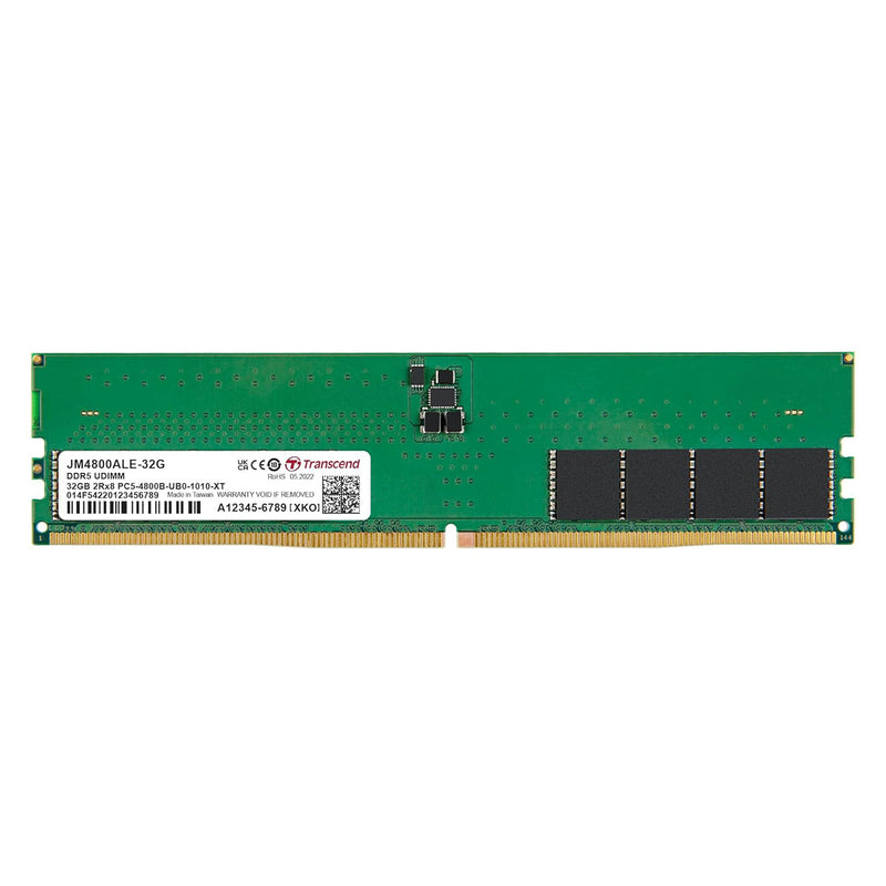 Transcend JETRAM 32GB DDR5 4800MHz U-DIMM 2Rx8 CL40 1.1V (JM4800ALE-32G)