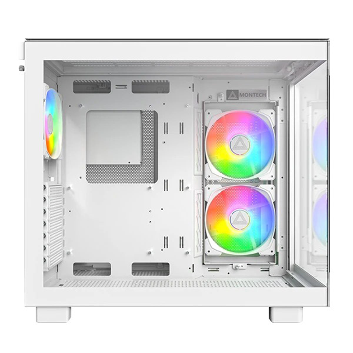 Montech King 65 Pro Mid Tower PC Case (Black, White)