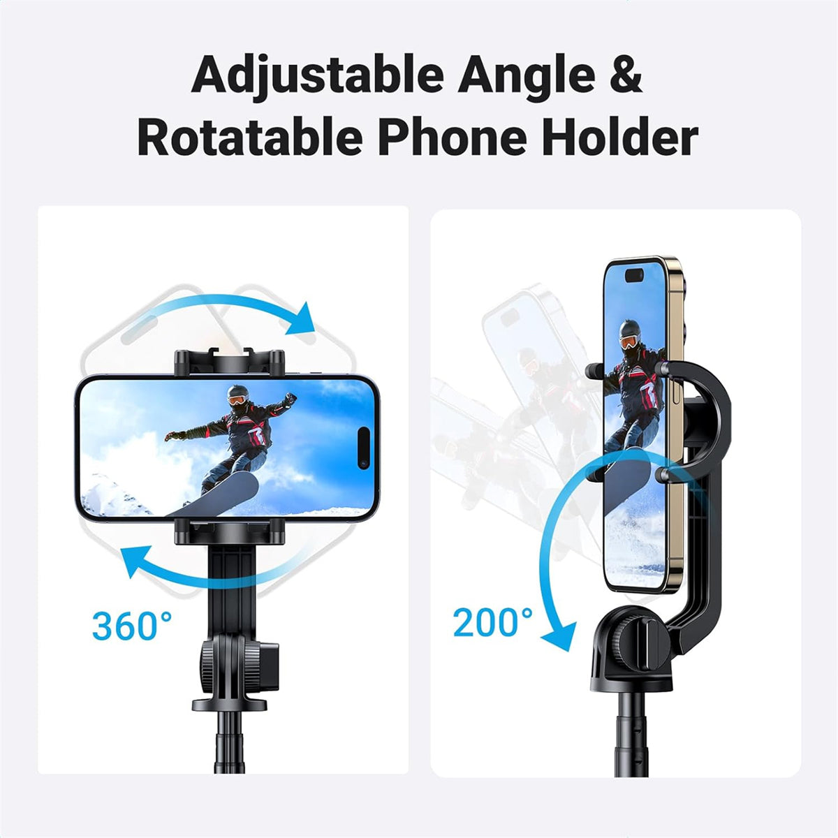 Ugreen Selfie Stick Tripod Stand with BT Remote & Adjustable Length