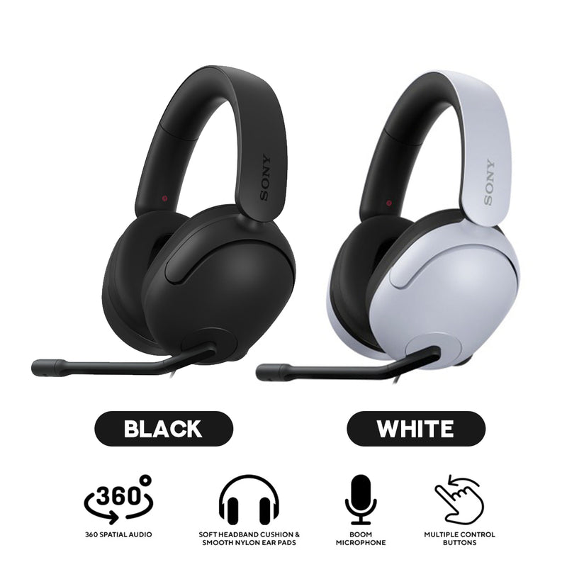 Sony Inzone H3 Wired Gaming Headset (Black, White)