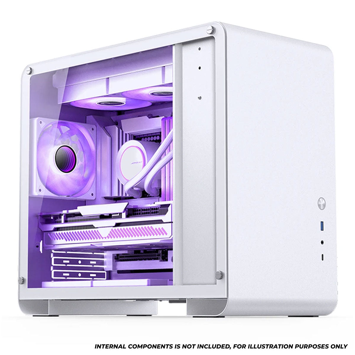Jonsbo U4 Mini M-ATX Computer Case (Black, White)
