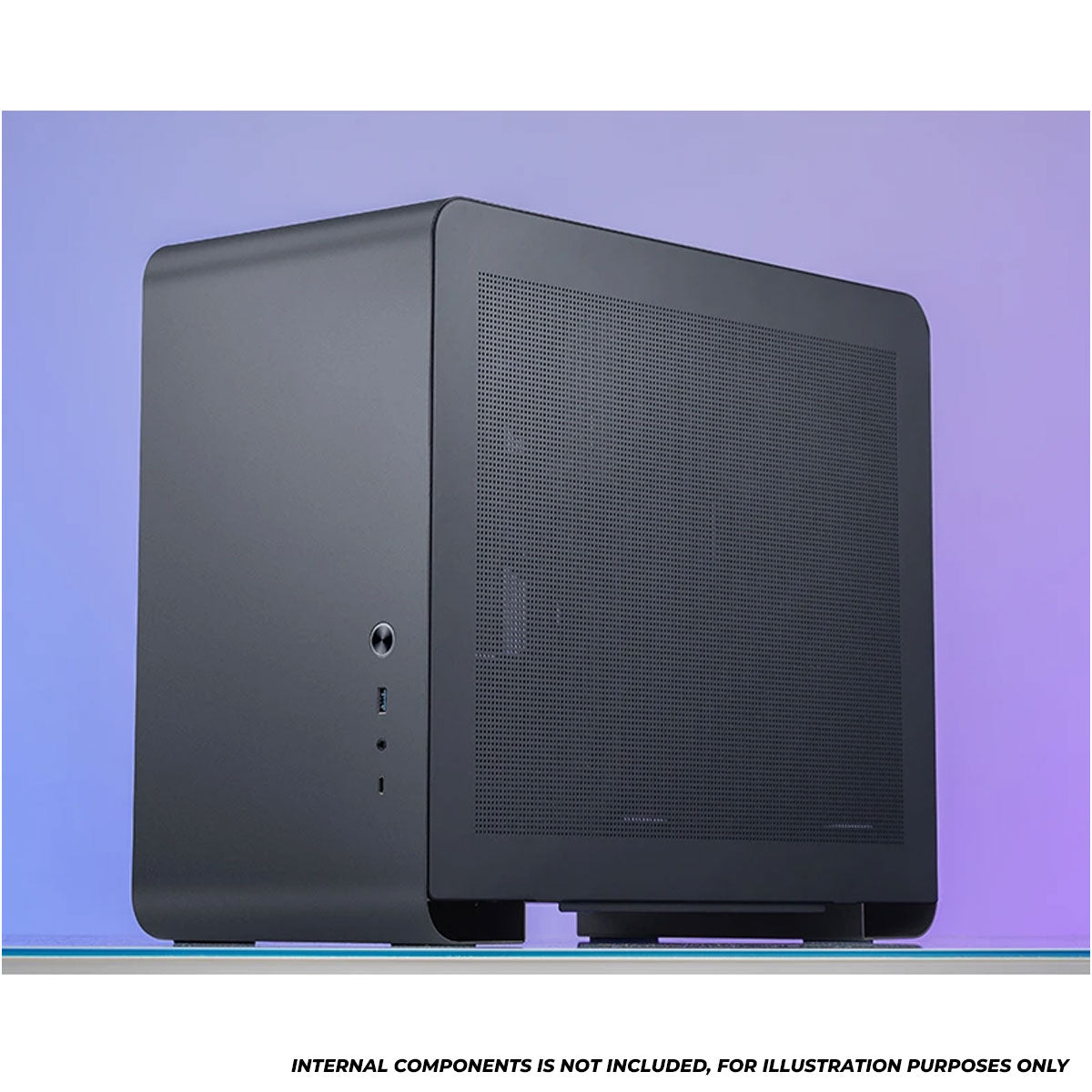 Jonsbo U4 Mini M-ATX Computer Case (Black, White)