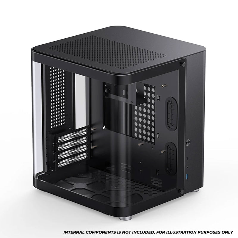 Jonsbo TK-1 M-ATX Separated Cabinet Computer Case (Black, White)