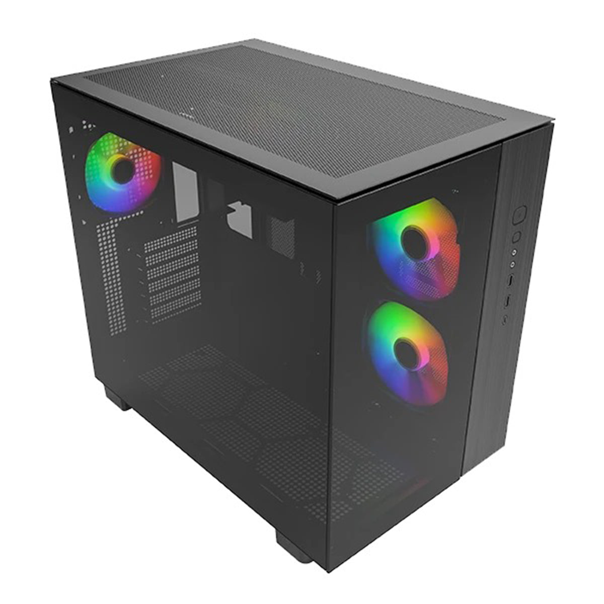 Montech King 65 Pro Mid Tower PC Case (Black, White)