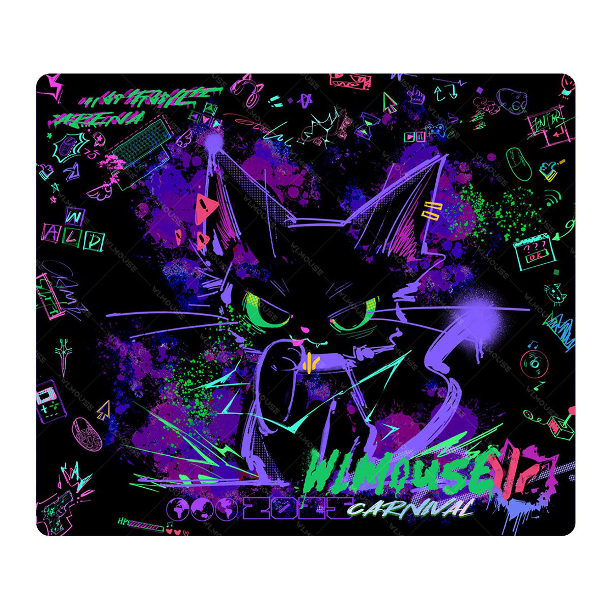 meow gaming gear mousepad WLMouse Meow Edition Gaming Mousepad XSOFT (490x420x4mm) (MP-MEOW-S)