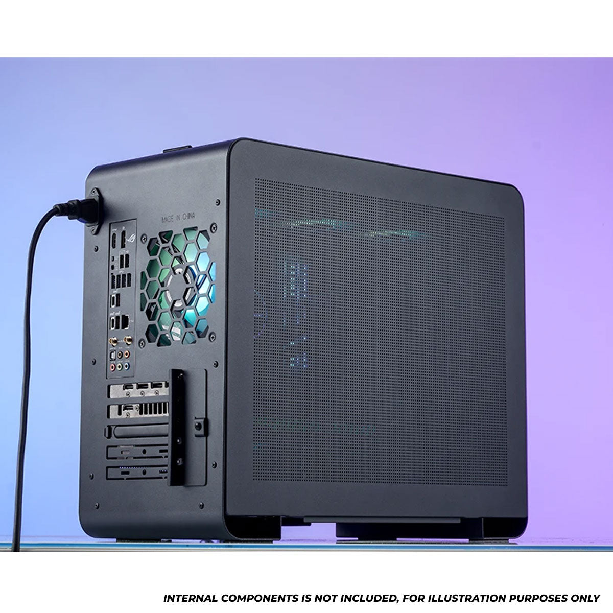 Jonsbo U4 Mini M-ATX Computer Case (Black, White)