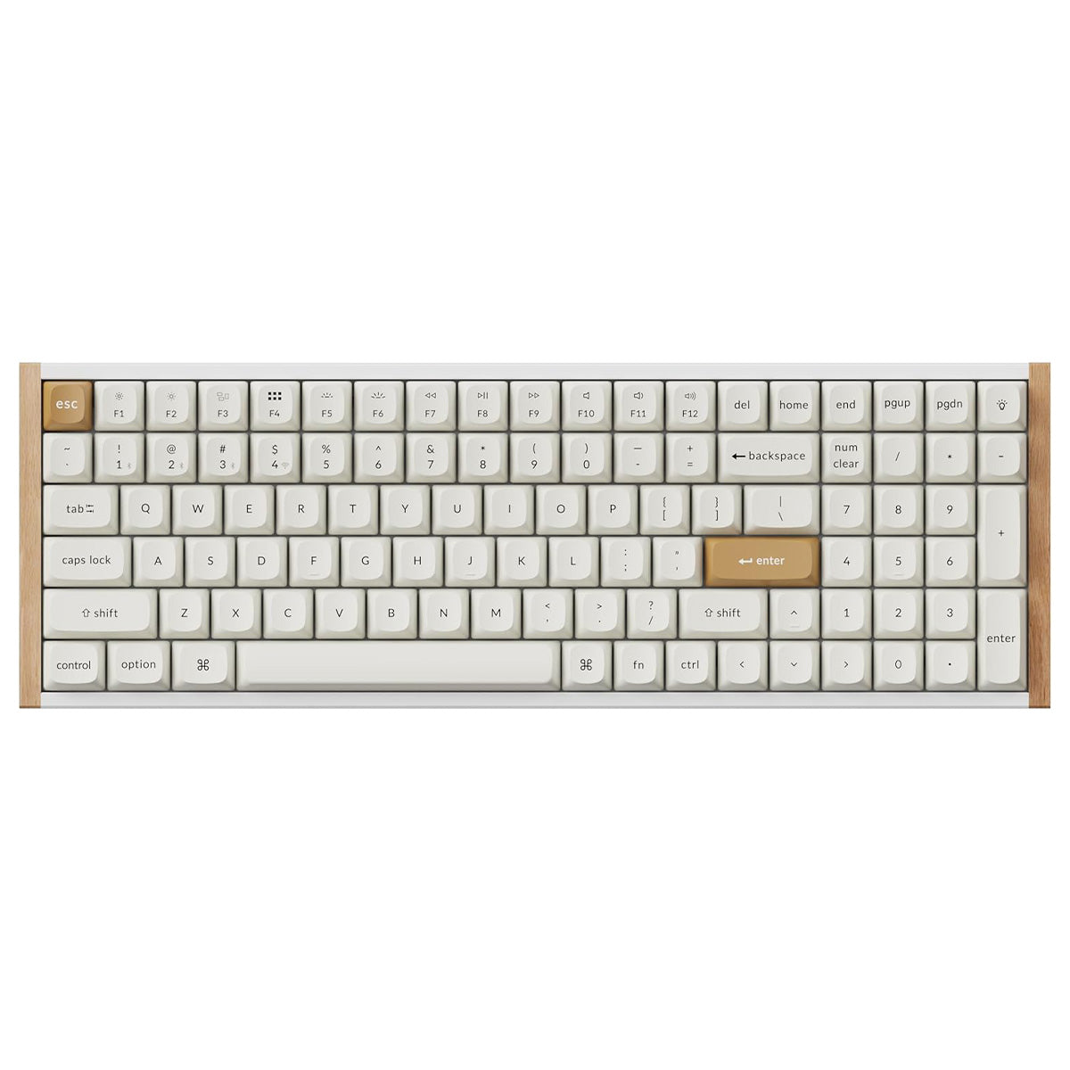 Keychron K4 HE Special Ed. Hot-Swappable RGB Backlight 96% Wireless Magnetic Switch Custom Keyboard - White (Gateron Double-Rail Magnetic Nebula Switch) (K4H-Q1)