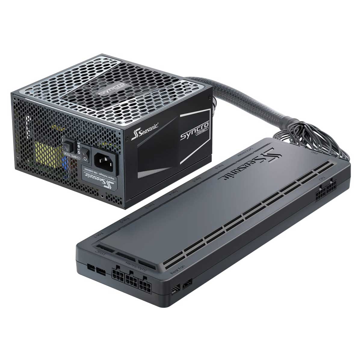 Seasonic Syncro Q704 Aluminum Mid Tower PC Case + DGC-750 750W 80+ Gold Power Supply (SSR-750FA2)