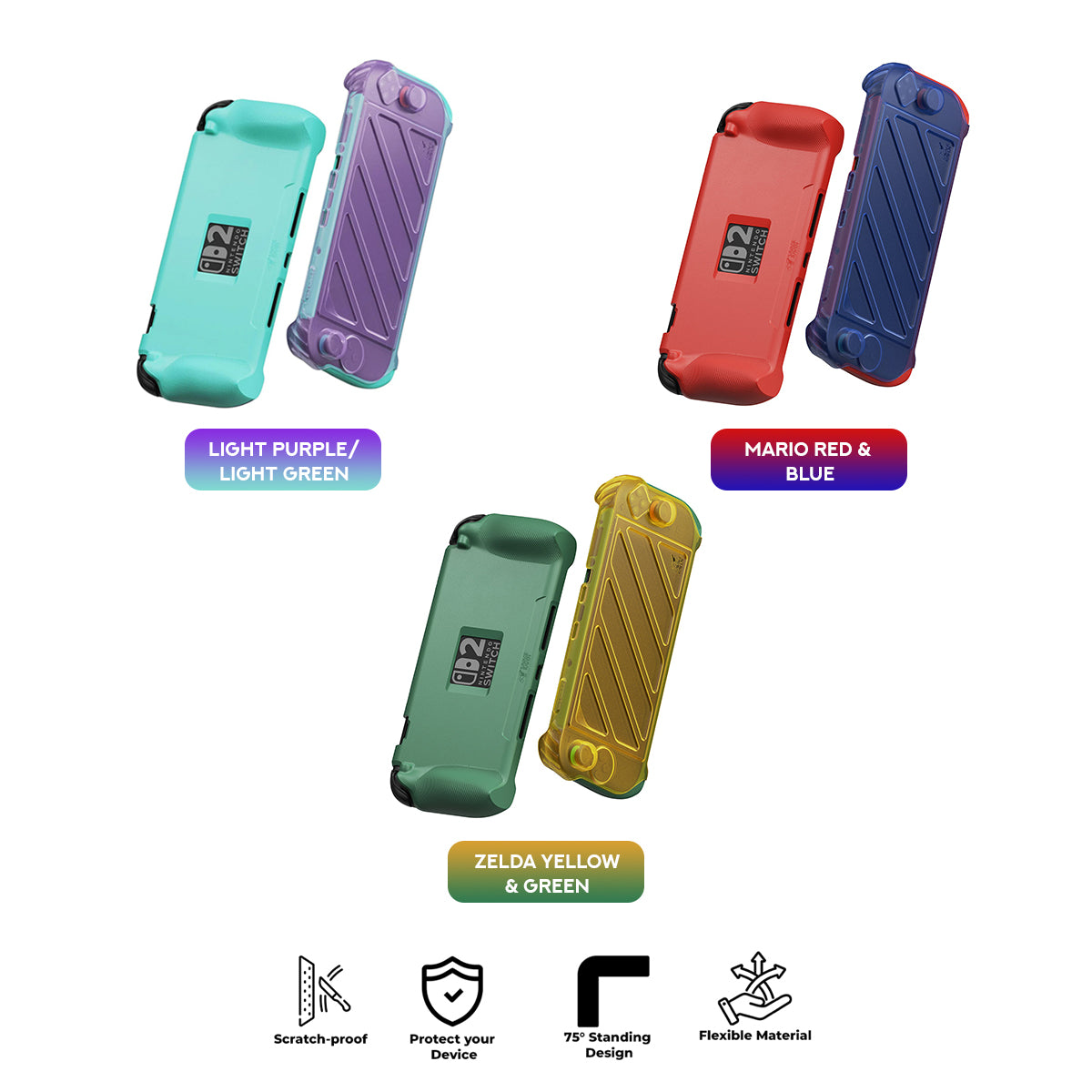 Skull & Co. HardShell Front Cover & Protective Case Bundle for Nintendo Switch 2 | DataBlitz