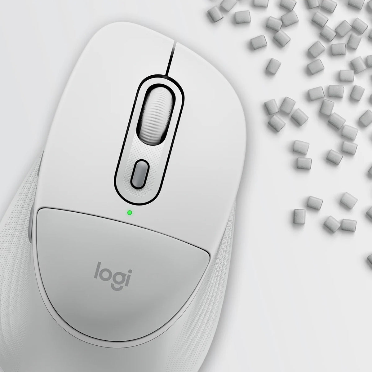 Logitech Signature Comfort Plus M850 L Wireless Mouse (Off White) (910-007734)