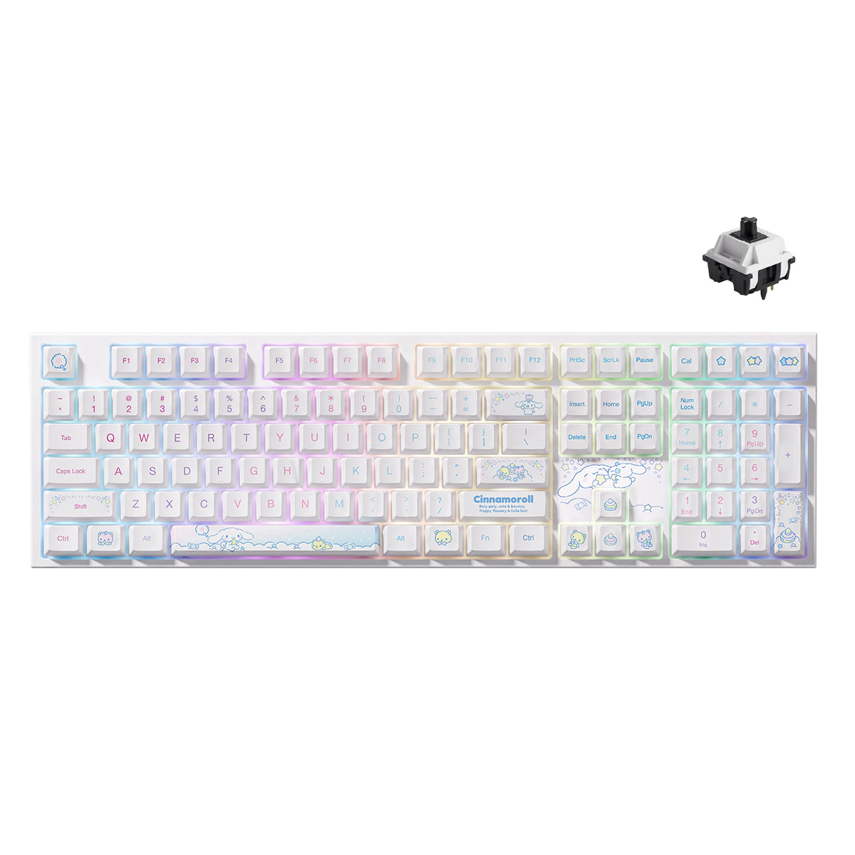 Akko Cinnamoroll 5108 V5 Multi-Mode RGB Hot-Swappable Mechanical Keyboard