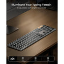 ProtoArc K110-A Full Size Backlit Aluminum Bluetooth Keyboard