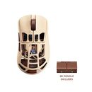 Pulsar Feinmann F01 Noctua Edition 8K Polling Rate eSports Gaming Mouse with Built-in Cooling Fan (Beige) (FMF01XS201)
