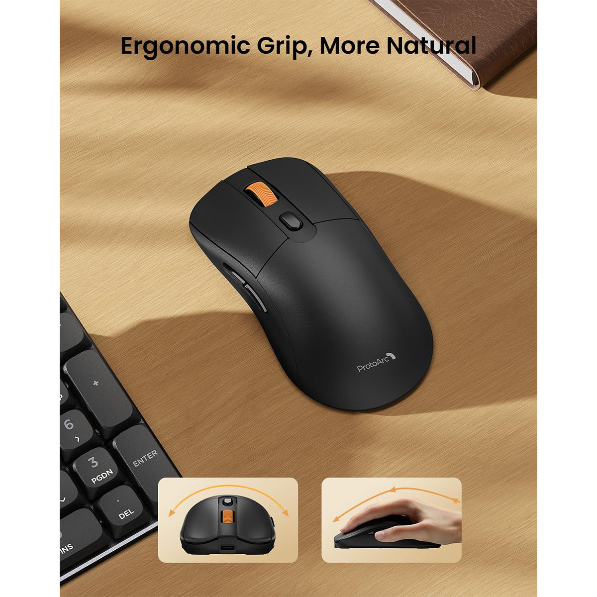 ProtoArc KM310 Mechanical Keyboard and Mouse Combo (Black) (CP016248)