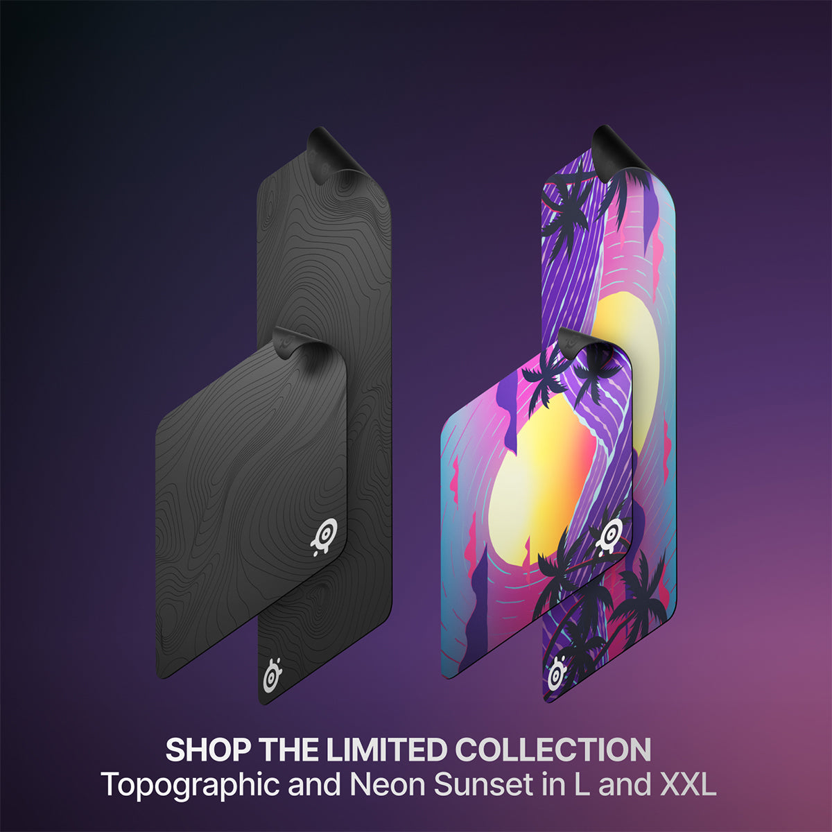 Steelseries QCK Cloth Mousepad (Neon Sunset)